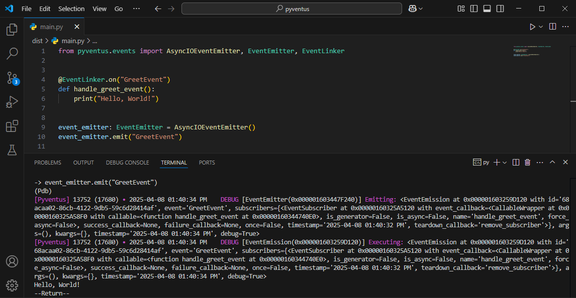 EventLinker Global Debug Mode